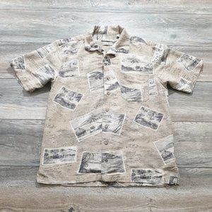Batik Bay Mens Small Short Sleeve Shirt Vacation Resort Casual Silk Hawaiian